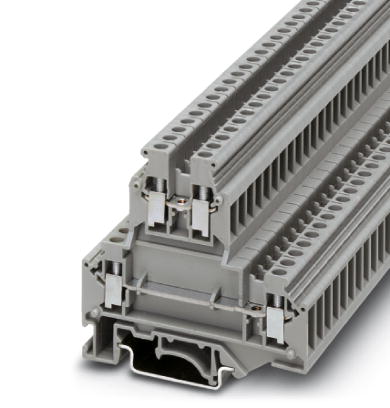Phoenix Contact Multi-Level Terminal Block; UKKB 5; 30A; 600V; 2-level; #26 - #10; Screw connection; Gray